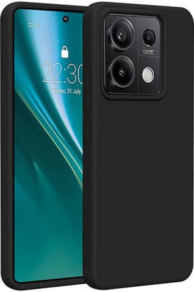 Etteri Πίσω Κάλυμμα Σιλικόνης Μαύρο (Redmi Note 13 Pro 5G / Poco X6)