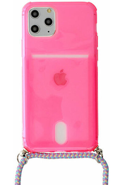 OEM Θήκη Πλάτης Σιλικόνης με Λουράκι Ροζ (iPhone 12 / 12 Pro / Xiaomi 12 / 12...