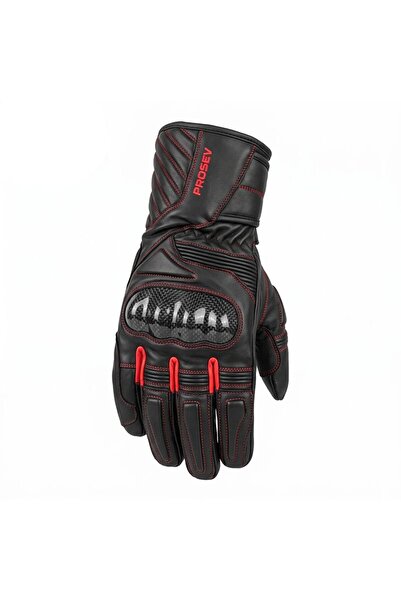 MOTOANL Motorcycle Gloves Winter Leather Carbon Protected Phone Touch Motorcy...