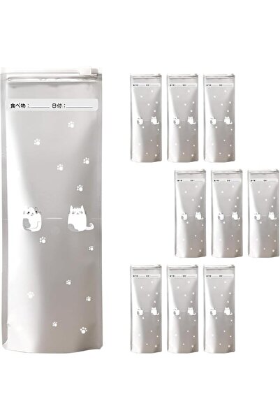 TERRIFI 10 Pcs Extra Long Reusable Aluminum Foil Sealable Storage Bags - Rese...