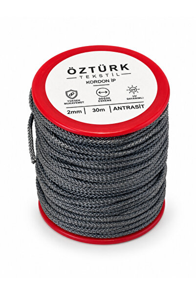 Öztürk Tekstil İp حبل بوليستر 2 مم 30 متر متين وقليل المرونة