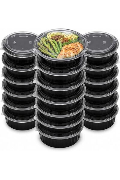 FNSAY Meal Prep Containers, 30 Pack, Reusable Plastic Food Storage with Lids,...
