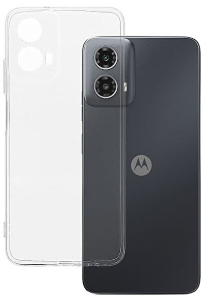 Toptel Πίσω Κάλυμμα Σιλικόνης 1mm Διαφανές (Moto G34)