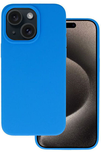 OEM Ελαφριά Μαλακή Πίσω Θήκη Σιλικόνης Μπλε (iPhone 15 Plus)