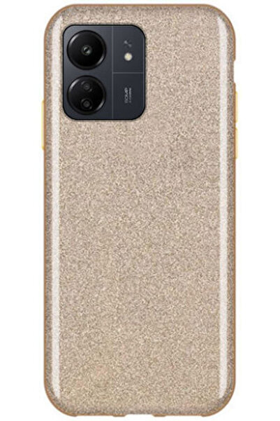 OEM Λαμπερή Ασημί Θήκη Πλάτης Σιλικόνης (Redmi 13C 4G / Poco C65 4G)