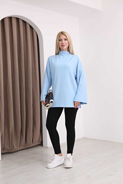 MODAELA High Collar Slit Tunic