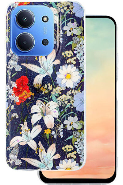 Telforceone Glow Glam Πίσω Κάλυμμα Σιλικόνης 2mm Μπλε (Redmi 15C 5G)