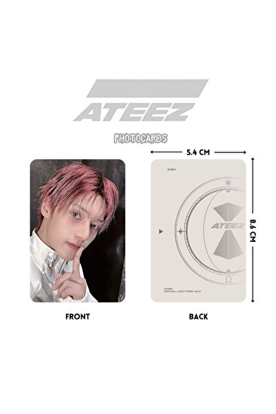 Kpop Dünyasi ATEEZ '' LightStickl V.3 '' Photocards Set
