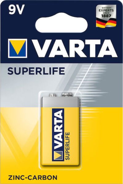 Varta Σούπερλάιφ Μπαταρία Ψευδαργύρου 9V