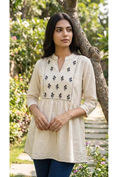 SOL BY SMITHA Khadi Cotton Kurti for Women