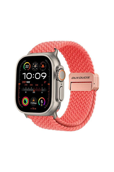 Dux Ducis Λουράκι Pro από Υφασμάτινο Μείγμα Ροζ (για Apple Watch 38/40/41/42mm)