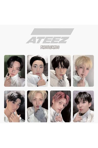 Kpop Dünyasi ATEEZ '' LightStickl V.3 '' Photocards Set