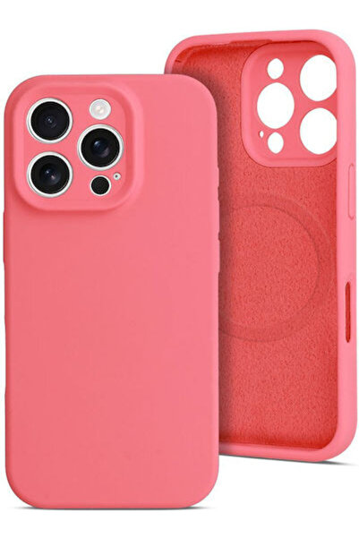 OEM Magcolor Pure Κόκκινη Θήκη Πλάτης Σιλικόνης (iPhone 17)