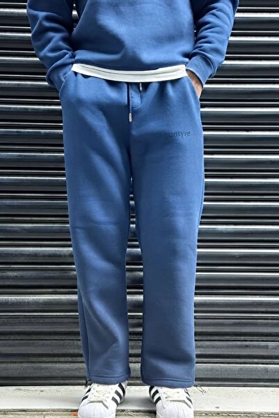 sunfyre 3-Strand Ruffled Winter Adjustable Elastic Waist Baggy Sweatpants Sun471