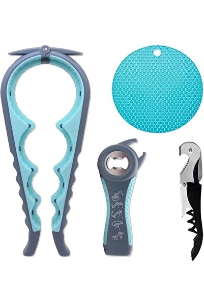 Generic Jar Opener for Weak Hands & Arthritis, 4-Piece Bottle Opener Set with...