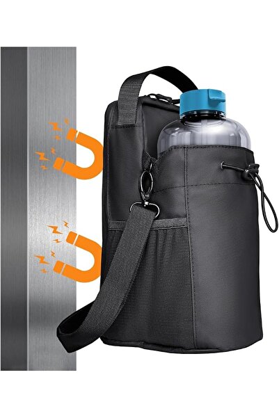 Bukela Magnetic Gym Bag for Water Bottle Holder, Pouch Sleeve with Phone Pock...