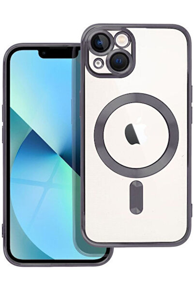 OEM Electro Mag Κάλυμμα Πλάτης Σιλικόνης Μαύρο (iPhone 13)