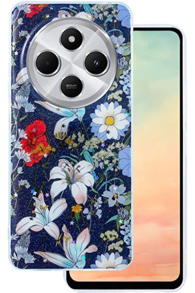 Telforceone Glow Glam Πίσω Κάλυμμα Σιλικόνης 2mm Μπλε (Redmi Note 14 Pro 5G /...