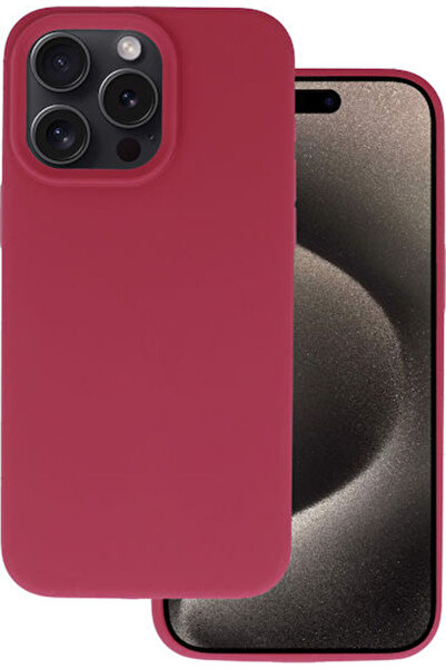 Toptel Πίσω Κάλυμμα Σιλικόνης / Πλαστικό Μπορντό (iPhone 16 Pro Max)