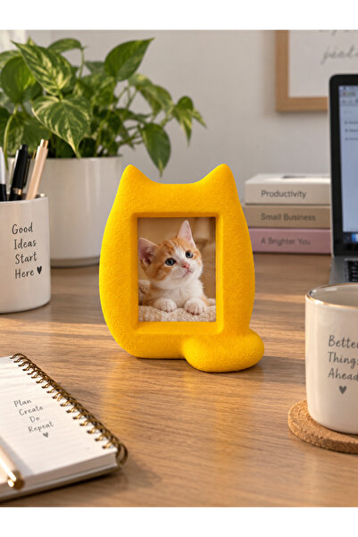 MSVstudio3d Kedi Figürlü Dekoratif Fotoğraf Çerçevesi – Sevimli Kedi Tasarıml...