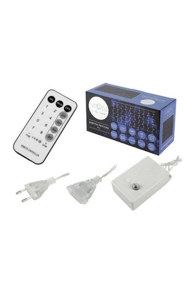 LTC 240 Λαμπάκια LED 8μ. Κουρτίνα τύπου Ψυχρό Λευκό 1 τεμάχιο