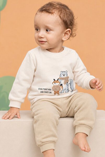 Rocha Baby Baby & Child Cute Animal Figured Double Top and Bottom Set