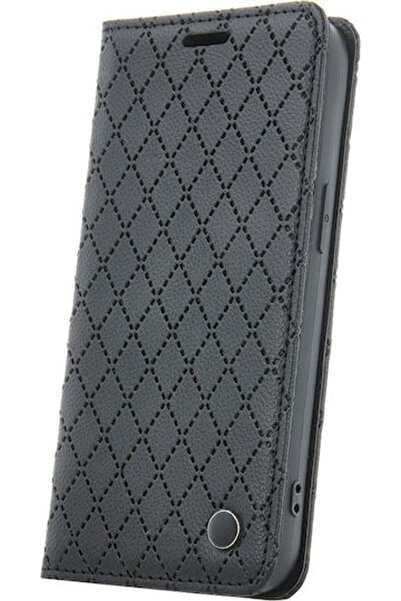 Telforceone Έξυπνη Μαύρη Δερμάτινη Θήκη Πλάτης Caro (iPhone 17e / 16e)