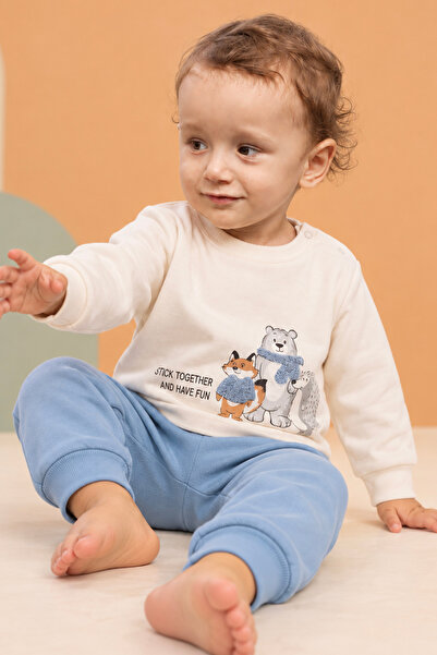 Rocha Baby Baby & Child Cute Animal Figured Double Top and Bottom Set