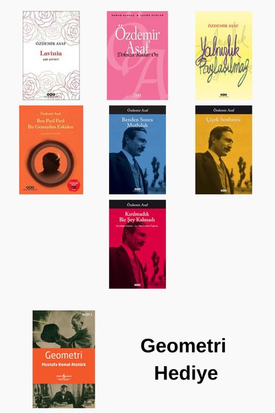 Yapı Kredi Yayınları Özdemir Asaf 7 Kitap Seti + Geometri Kitabı
