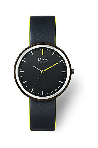Other Mam Originals Ανδρικό Ρολόι 39mm με Μπαταρία και Μαύρο Δερμάτινο Λουράκι