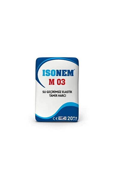 Isonem M03 Su Geçirimsiz Elastik Tamir Harcı 20 Kg Gri