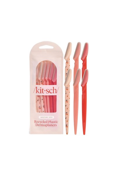 Kitsch أداة ديرمابلينينج للوجه للنساء، 6 قطع (ألوان متنوعة بنمط زهر الكرز)