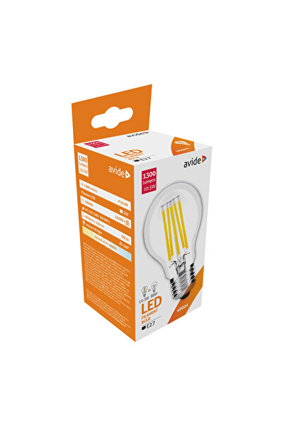 Avide LED Λάμπα Νήματος Σφαιρική 10.5W E27 360 °   4000K - Λάμπα LED