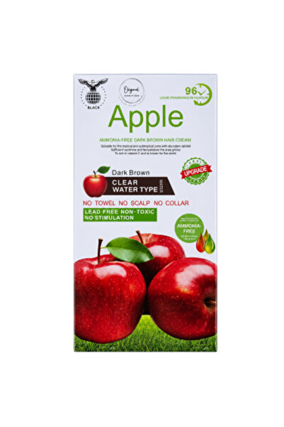BLACK Black apple ammonia free hair color cream-dark brown-2x500 ml
