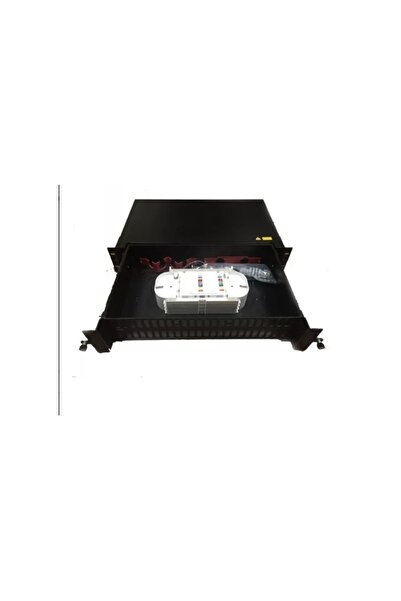 OEM Patchpanel ODF 48 porturi duplex ( 96 fire ) Negru 2U Telix glisare pe ro...