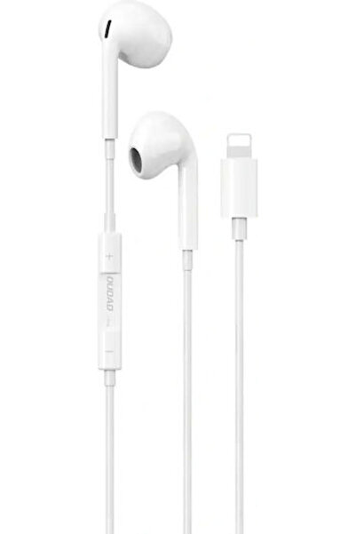 DUDAO 304004-208197 Ενδοωτικά ακουστικά handsfree με βύσμα Lightning Λευκά