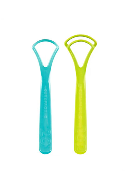 Curaprox Cureproxx Ct-C203 Tongue Scraper and Cleaner - 2 Units Assorted Colors