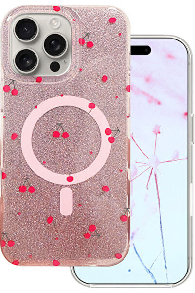 Cherry Πίσω Κάλυμμα Μπορντό για iPhone 16 Pro Max
