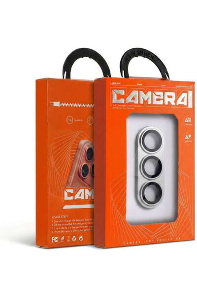 OEM Ar+af Πλήρης Προστασία Κάμερας Μεταλλικό Πλαίσιο Ασημί για Samsung Galaxy...
