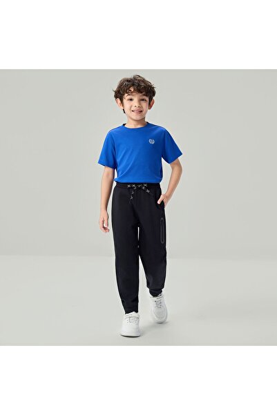 Giordano Kid's Regular Taper Stretch Interlock Jogger with Elastic Waist