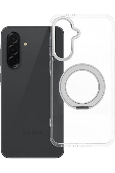 OEM Θήκη Samsung A36 με Κυκλική Βάση Στήριξης, Συμβατή με Magsafe, Διαφανής