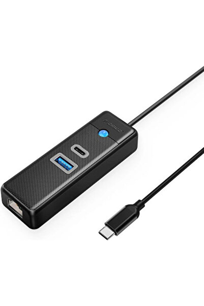 Orico Διανομέας USB 3 θυρών USB 3.0 με USB-C / Ethernet Κωδικός: PW3UR25-C3