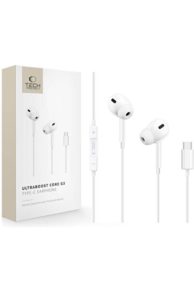 Tech-Protect UltraBoost Core G3 Ενδοωτικά Ακουστικά Handsfree με Βύσμα USB-C ...