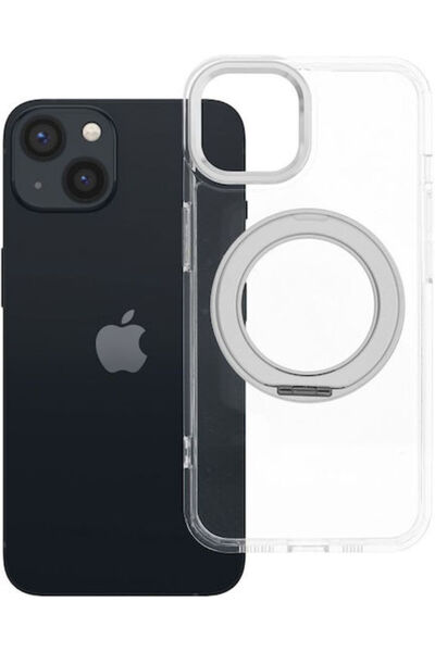 OEM Θήκη iPhone 13 με Κυκλική Βάση Στήριξης, Συμβατή με MagSafe, Διαφανής