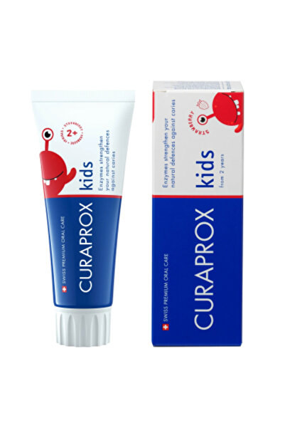 Curaprox Children's toothpaste strawberry flavor kyuraprox-60 mlage 2 years a...