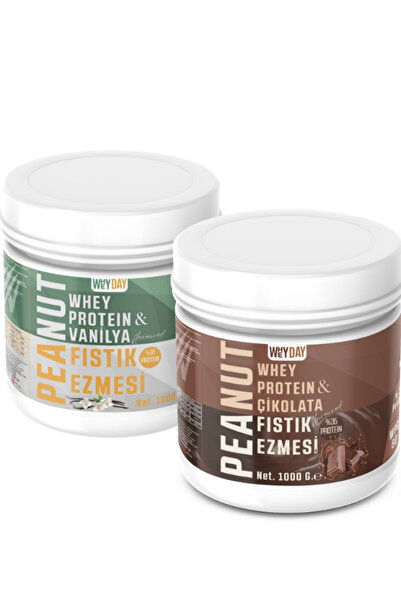 whey proteinli fıstık ezmesi vanilyalı & çikolatalı
