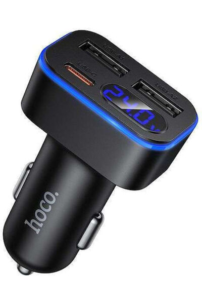 Hoco Z63A Φορτιστής Αυτοκινήτου 42W Γρήγορης Φόρτισης με Θύρες 2xUSB-A 1xType...