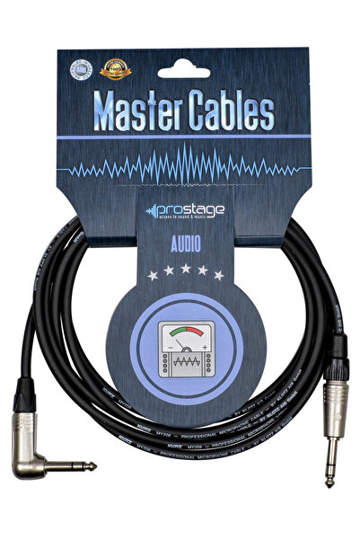 Prostage TSG-01 - Επαγγελματικό καλώδιο Jack 1/4 TRS - Γωνιακό Jack 1/4 TRS 1...