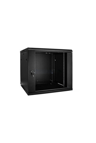 OEM Cabinet Rack 9U Telcoline, 600x600 Negru 19", Usa De Sticla, Montaj Pe Pe...