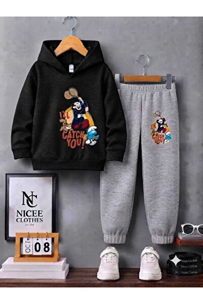 Leto Lykia Children's Tracksuit Unisex (Gargamel Winter Print)